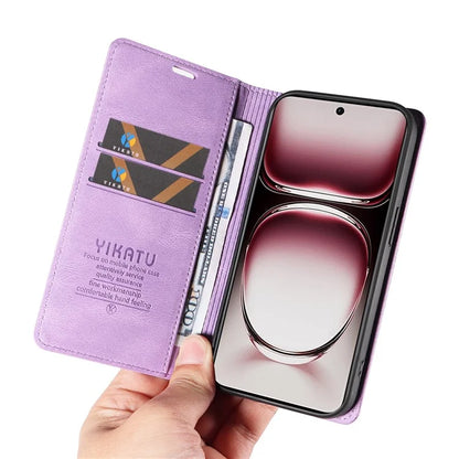 YIKATU YK-004 For Oppo Reno12 Pro 5G (Global) / (China) Wallet Phone Case Skin-Touch Leather Cover