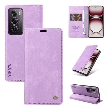 YIKATU YK-004 For Oppo Reno12 Pro 5G (Global) / (China) Wallet Phone Case Skin-Touch Leather Cover