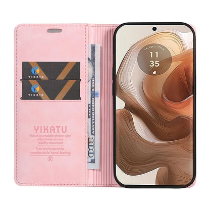 YIKATU YK-006 For Motorola Edge 50 Ultra 5G / Moto X50 Ultra 5G Wallet Case Litchi Texture Leather Phone Cover