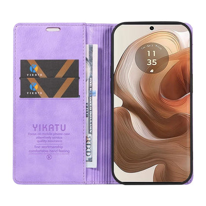 YIKATU YK-006 For Motorola Edge 50 Ultra 5G / Moto X50 Ultra 5G Wallet Case Litchi Texture Leather Phone Cover