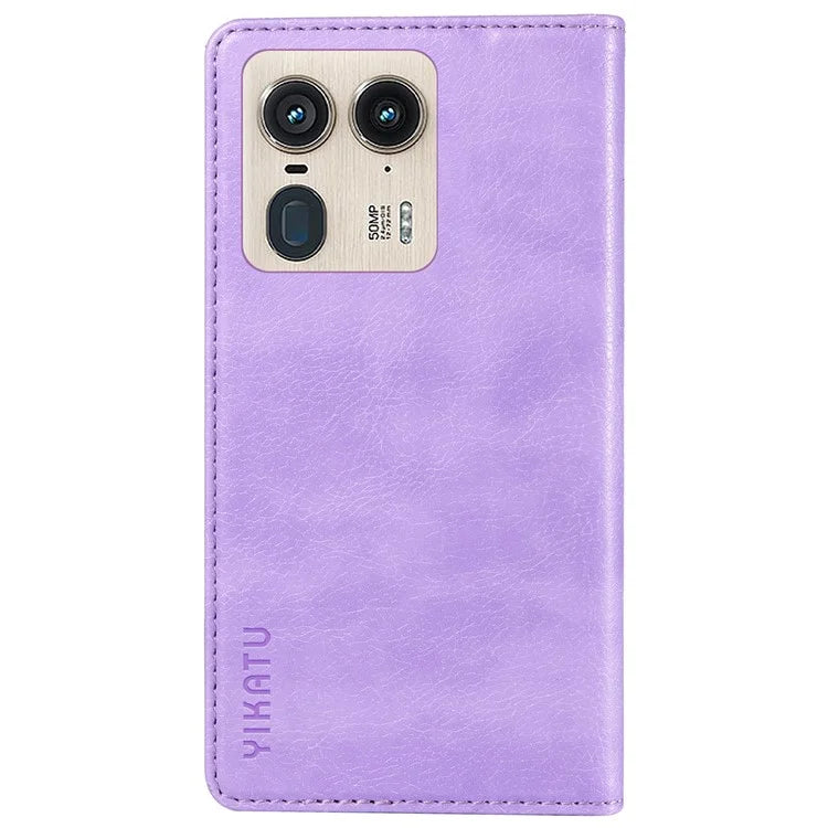 YIKATU YK-006 For Motorola Edge 50 Ultra 5G / Moto X50 Ultra 5G Wallet Case Litchi Texture Leather Phone Cover