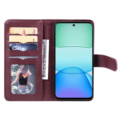 KT Multi-Functional Series-1 For Xiaomi Redmi 13 5G / 13 4G / Note 13R 5G Case 10 Card Slots Leather Phone Cover