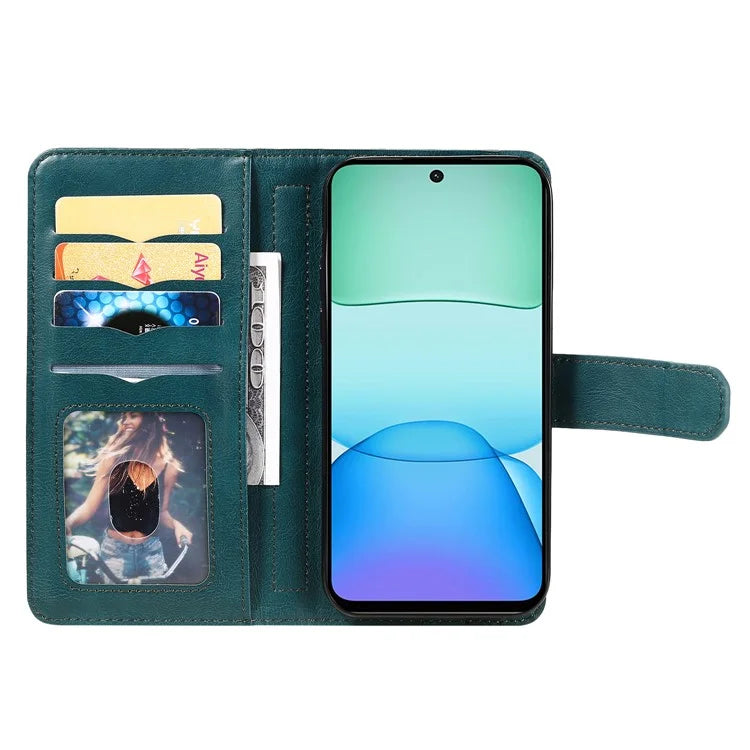 KT Multi-Functional Series-1 For Xiaomi Redmi 13 5G / 13 4G / Note 13R 5G Case 10 Card Slots Leather Phone Cover
