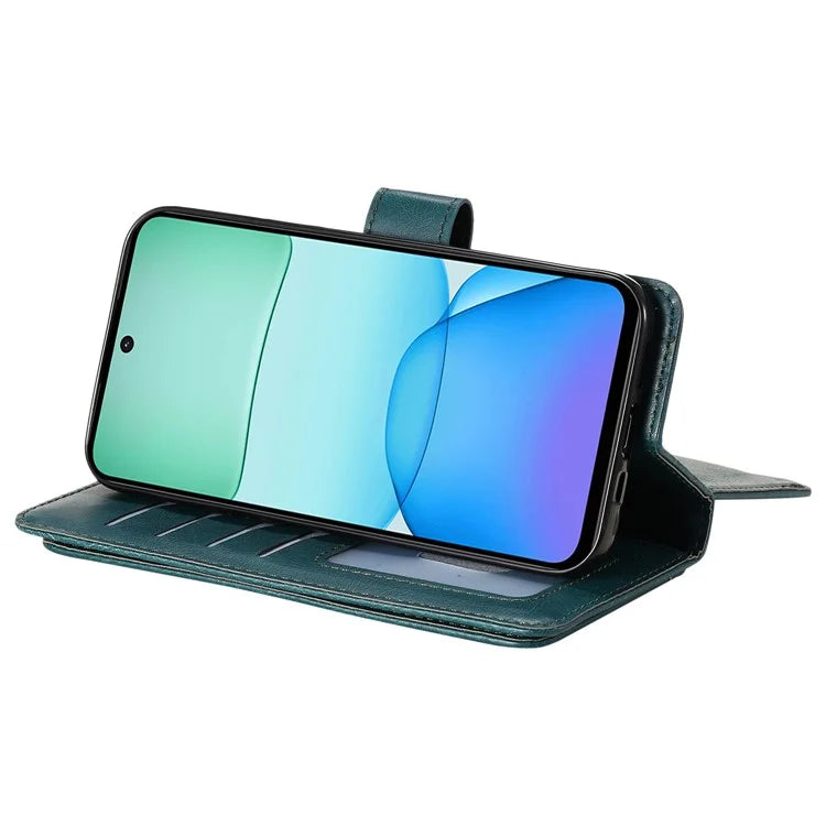 KT Multi-Functional Series-1 For Xiaomi Redmi 13 5G / 13 4G / Note 13R 5G Case 10 Card Slots Leather Phone Cover