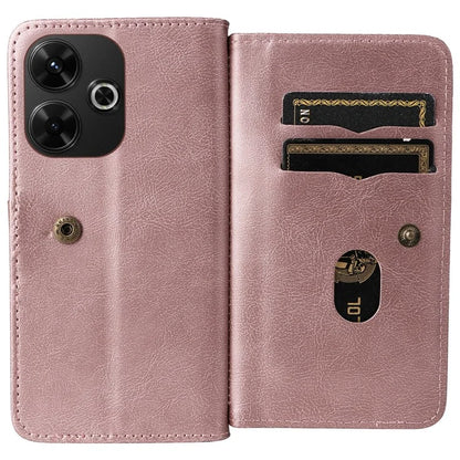 KT Multi-Functional Series-1 For Xiaomi Redmi 13 5G / 13 4G / Note 13R 5G Case 10 Card Slots Leather Phone Cover