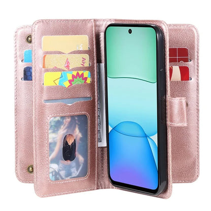 KT Multi-Functional Series-1 For Xiaomi Redmi 13 5G / 13 4G / Note 13R 5G Case 10 Card Slots Leather Phone Cover
