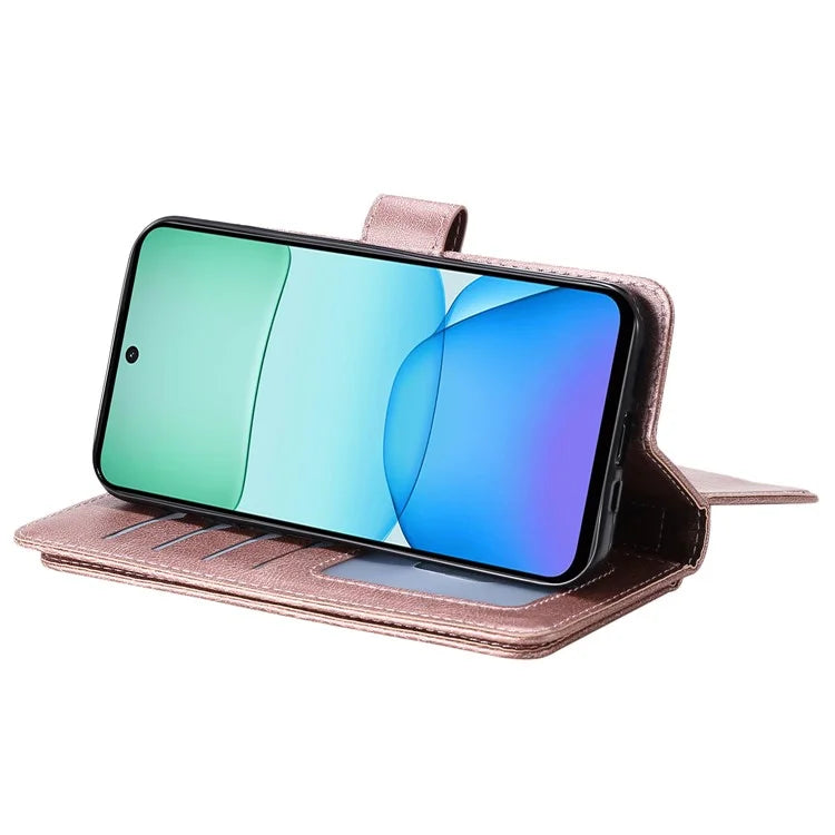 KT Multi-Functional Series-1 For Xiaomi Redmi 13 5G / 13 4G / Note 13R 5G Case 10 Card Slots Leather Phone Cover