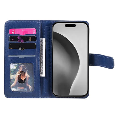 KT Multi-Functional Series-1 For iPhone 16 Pro Max Case 10 Card Slots Anti-Scratch Leather Phone Cover