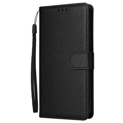 For iPhone 16 Pro Wallet Case 3 Card Slots Slim-Fit PU Leather Stand Phone Cover