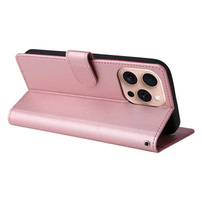 For iPhone 16 Pro Wallet Case 3 Card Slots Slim-Fit PU Leather Stand Phone Cover