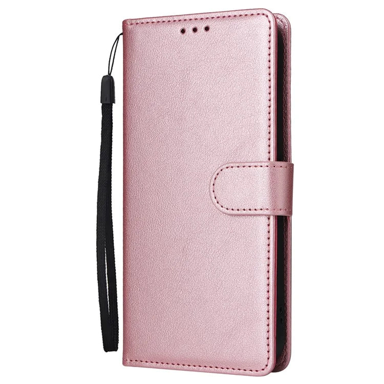 For iPhone 16 Pro Wallet Case 3 Card Slots Slim-Fit PU Leather Stand Phone Cover