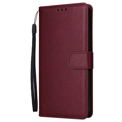 For iPhone 16 Pro Wallet Case 3 Card Slots Slim-Fit PU Leather Stand Phone Cover