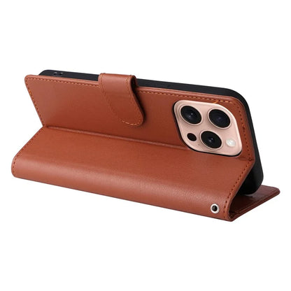 For iPhone 16 Pro Wallet Case 3 Card Slots Slim-Fit PU Leather Stand Phone Cover
