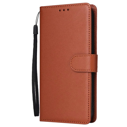 For iPhone 16 Pro Wallet Case 3 Card Slots Slim-Fit PU Leather Stand Phone Cover