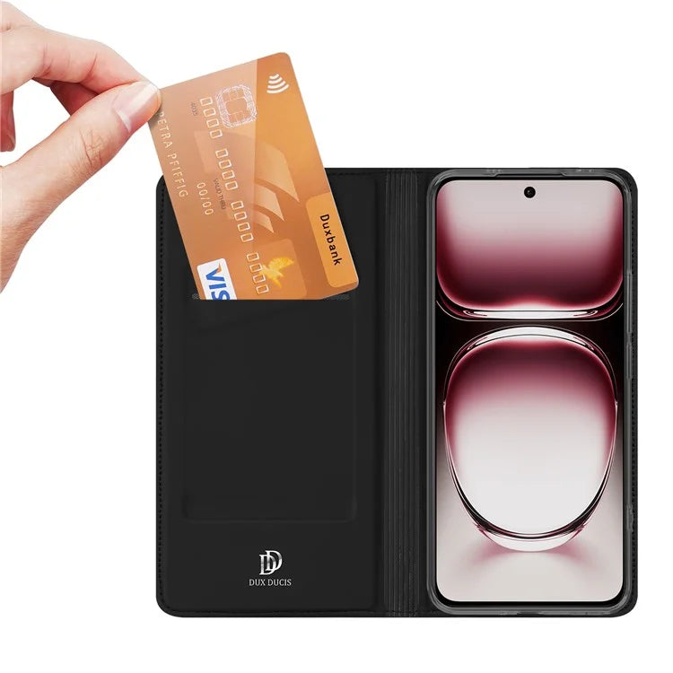 DUX DUCIS Skin Pro Series For Oppo Reno12 Pro 5G (Global) Case Leather Phone Cover with Card Slot
