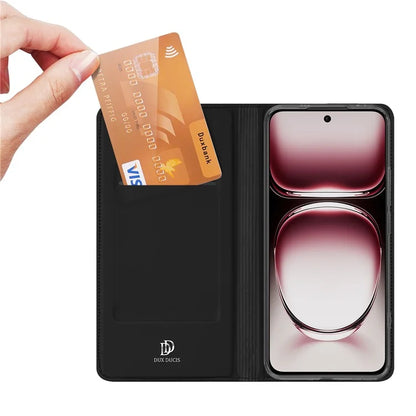 DUX DUCIS Skin Pro Series For Oppo Reno12 Pro 5G (Global) Case Leather Phone Cover with Card Slot