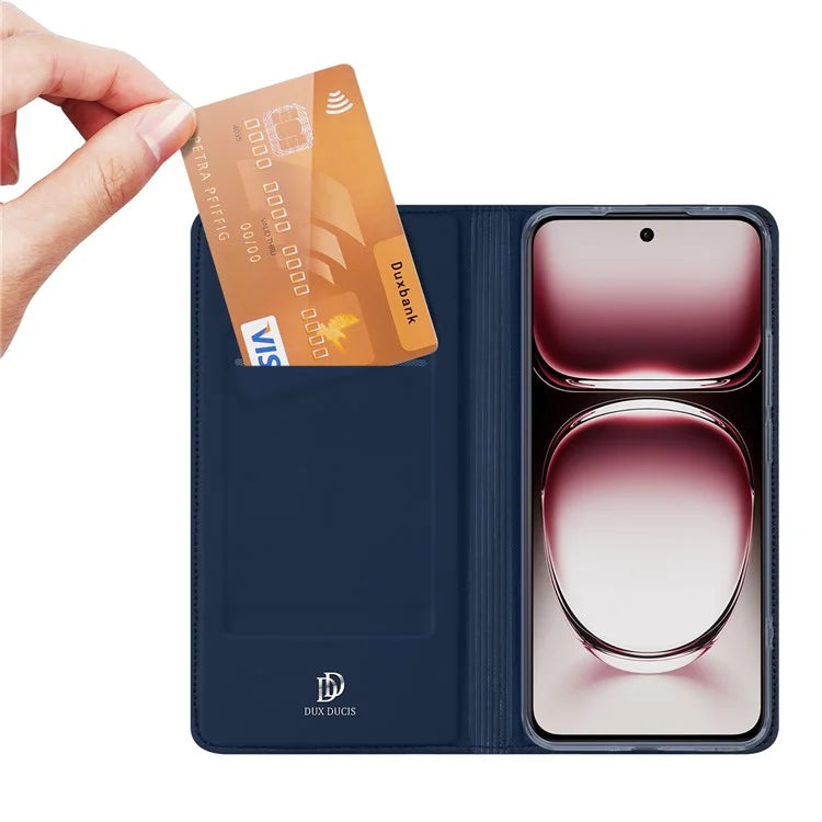 DUX DUCIS Skin Pro Series For Oppo Reno12 Pro 5G (Global) Case Leather Phone Cover with Card Slot