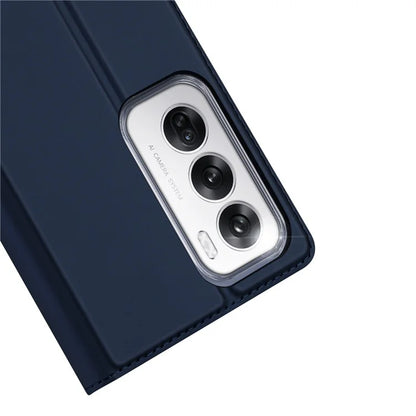 DUX DUCIS Skin Pro Series For Oppo Reno12 5G (Global) Case Leather Phone Cover with Card Slot