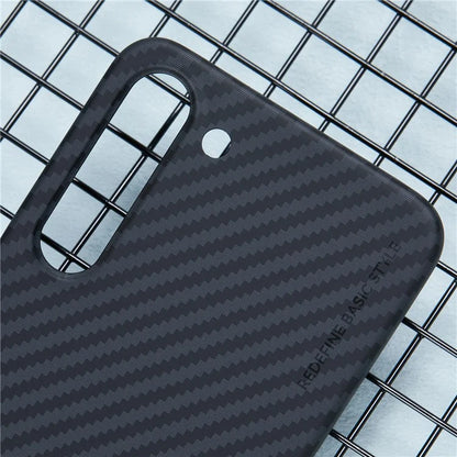 X-LEVEL For Samsung Galaxy S23 Case Carbon Fibre Texture Hard PC Dropproof Cover
