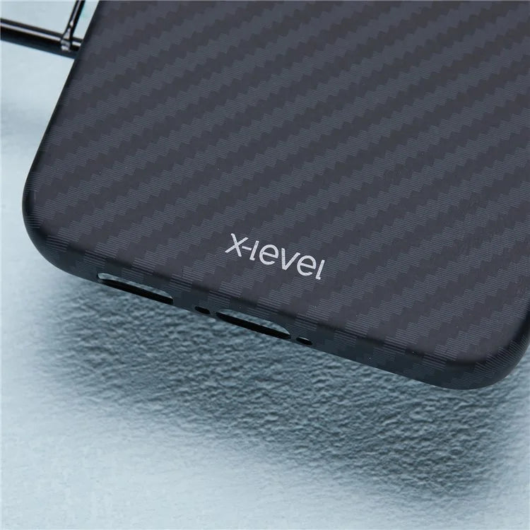 X-LEVEL For Samsung Galaxy S23 Case Carbon Fibre Texture Hard PC Dropproof Cover