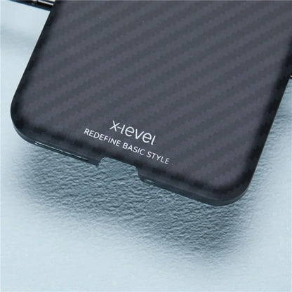 X-LEVEL For Xiaomi 14 Pro Case Carbon Fiber Texture Slim PC Hard Back Cover