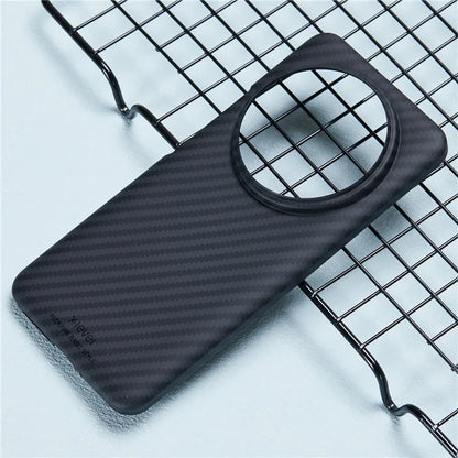 X-LEVEL For Xiaomi 14 Ultra Case Thin Hard PC Carbon Fiber Texture Protective Cover