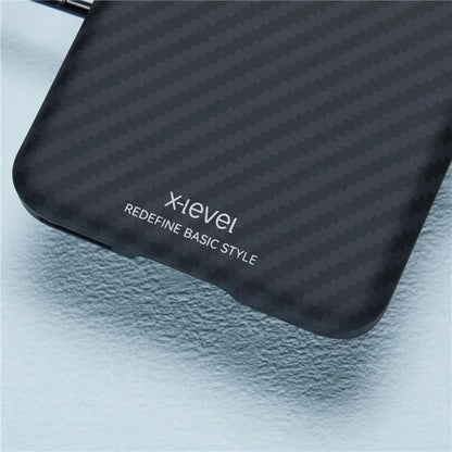 X-LEVEL For Honor Magic6 Pro 5G Case Carbon Fiber Texture PC Phone Cover Fall Prevention