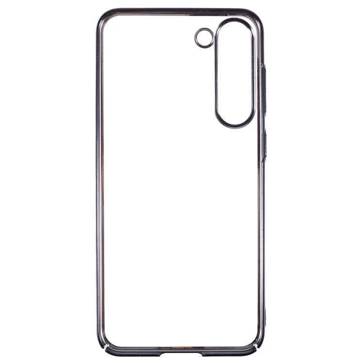 X-LEVEL For Samsung Galaxy S23 Case Hard PC Transparent Protective Cover Electroplating Frame