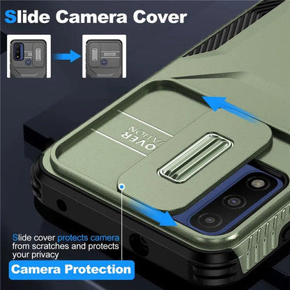 For Motorola Moto G Play (2023) 4G / G Power (2022) / G Pure Case TPU+PC Phone Cover Lens and Privacy Protection