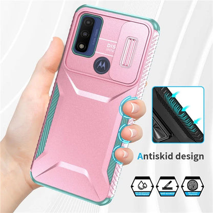 For Motorola Moto G Play (2023) 4G / G Power (2022) / G Pure Case TPU+PC Phone Cover Lens and Privacy Protection