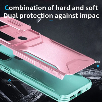 For Motorola Moto G Play (2023) 4G / G Power (2022) / G Pure Case TPU+PC Phone Cover Lens and Privacy Protection