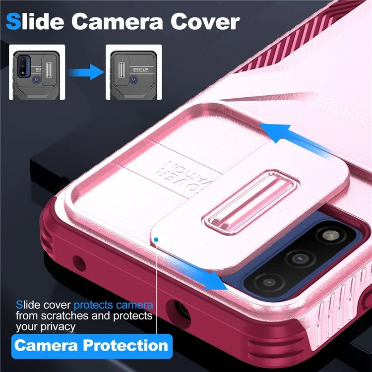 For Motorola Moto G Play (2023) 4G / G Power (2022) / G Pure Case TPU+PC Phone Cover Lens and Privacy Protection