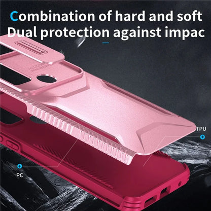 For Motorola Moto G Play (2023) 4G / G Power (2022) / G Pure Case TPU+PC Phone Cover Lens and Privacy Protection