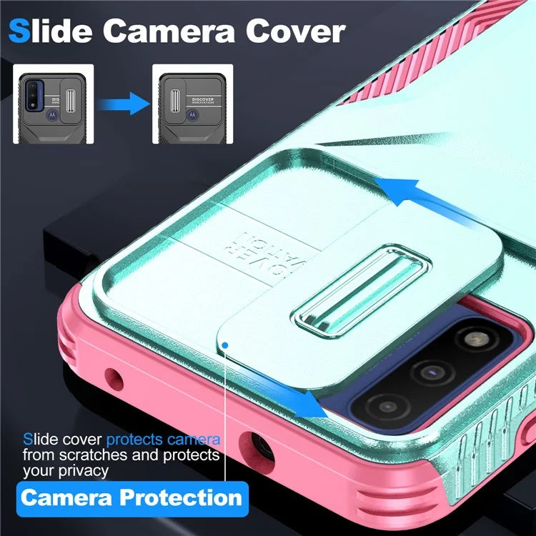 For Motorola Moto G Play (2023) 4G / G Power (2022) / G Pure Case TPU+PC Phone Cover Lens and Privacy Protection