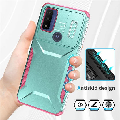 For Motorola Moto G Play (2023) 4G / G Power (2022) / G Pure Case TPU+PC Phone Cover Lens and Privacy Protection