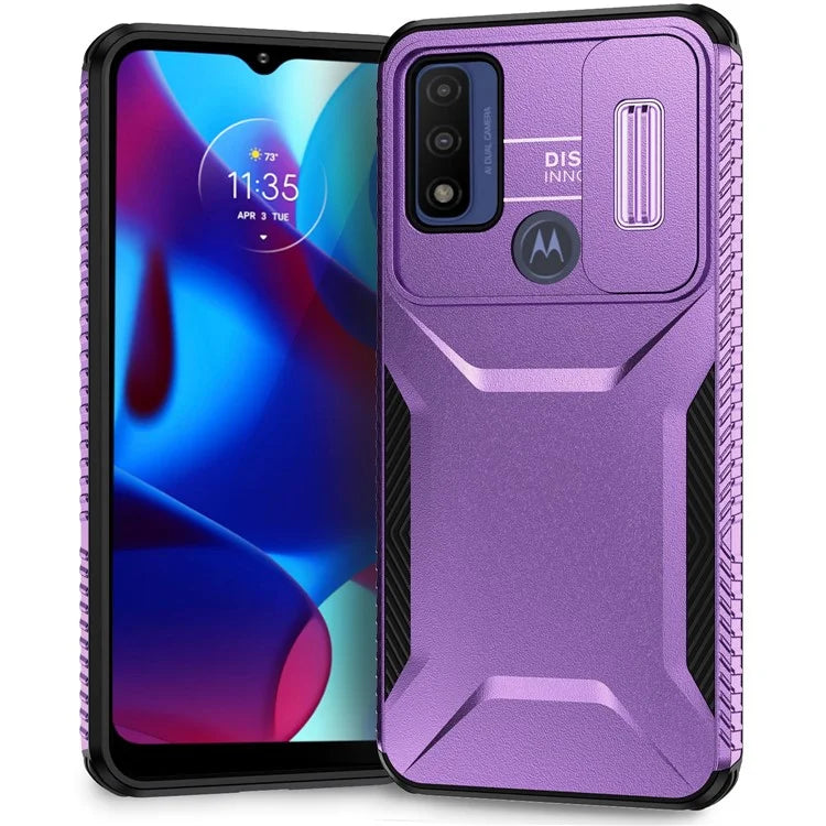 For Motorola Moto G Play (2023) 4G / G Power (2022) / G Pure Case TPU+PC Phone Cover Lens and Privacy Protection