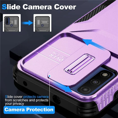 For Motorola Moto G Play (2023) 4G / G Power (2022) / G Pure Case TPU+PC Phone Cover Lens and Privacy Protection