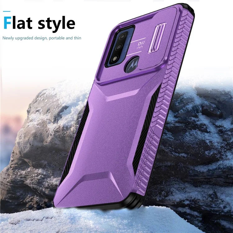 For Motorola Moto G Play (2023) 4G / G Power (2022) / G Pure Case TPU+PC Phone Cover Lens and Privacy Protection