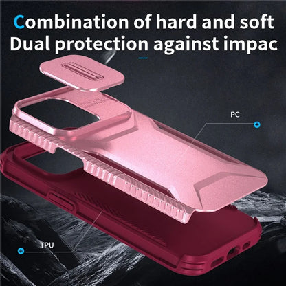 For iPhone 14 Pro Max Case Shockproof TPU+PC Camera Protection Phone Cover