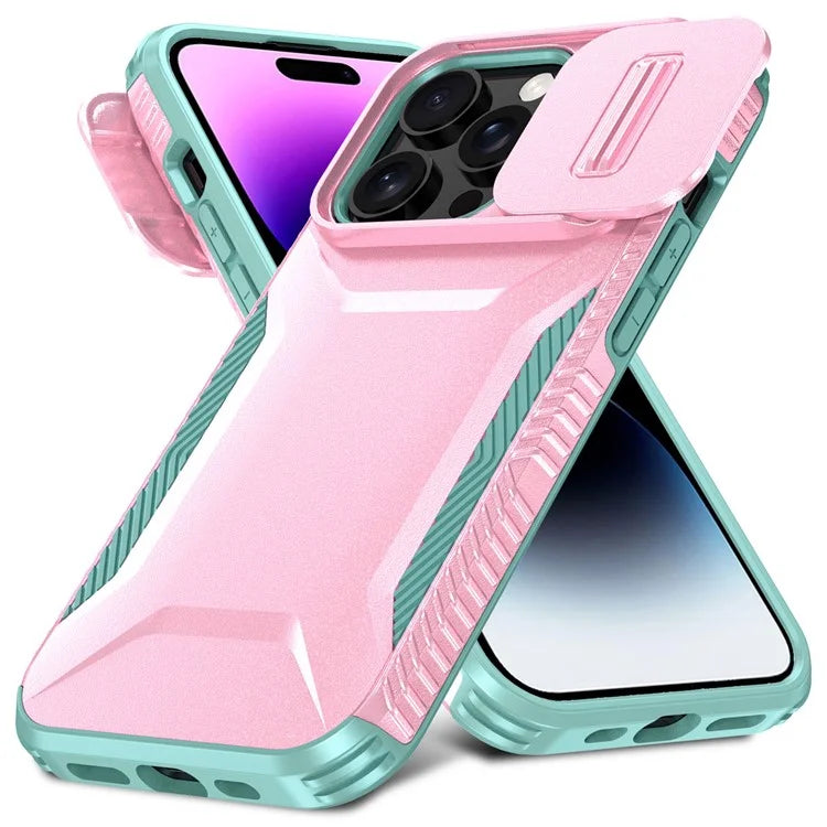 For iPhone 14 Pro Max Case Shockproof TPU+PC Camera Protection Phone Cover