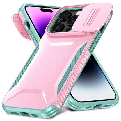 For iPhone 14 Pro Max Case Shockproof TPU+PC Camera Protection Phone Cover