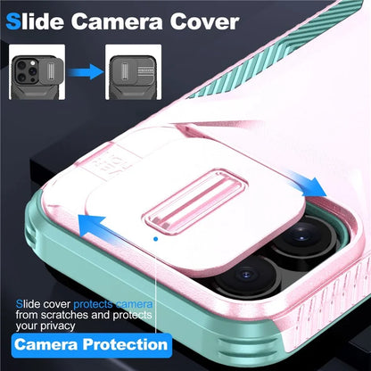 For iPhone 14 Pro Max Case Shockproof TPU+PC Camera Protection Phone Cover