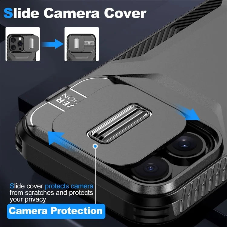 For iPhone 14 Pro Max Case Shockproof TPU+PC Camera Protection Phone Cover