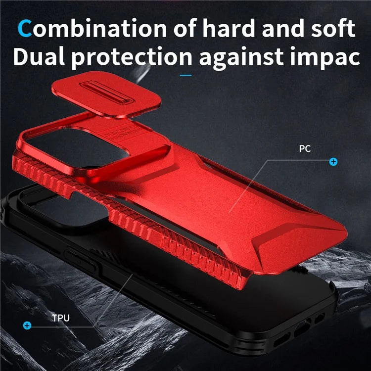 For iPhone 14 Pro Max Case Shockproof TPU+PC Camera Protection Phone Cover