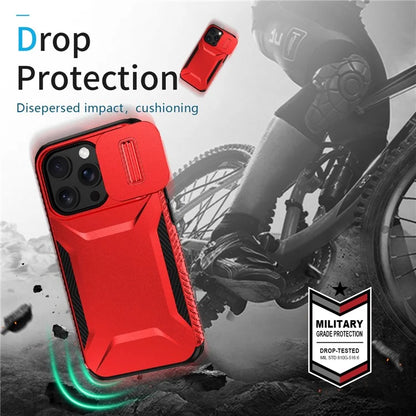 For iPhone 14 Pro Max Case Shockproof TPU+PC Camera Protection Phone Cover