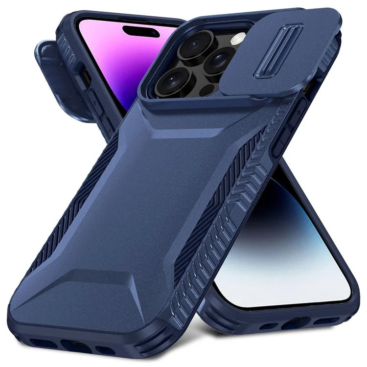 For iPhone 14 Pro Max Case Shockproof TPU+PC Camera Protection Phone Cover