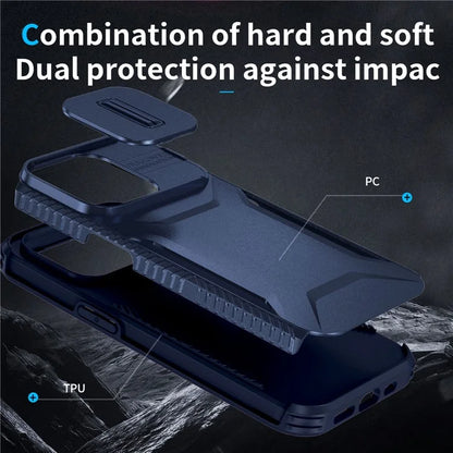 For iPhone 14 Pro Max Case Shockproof TPU+PC Camera Protection Phone Cover