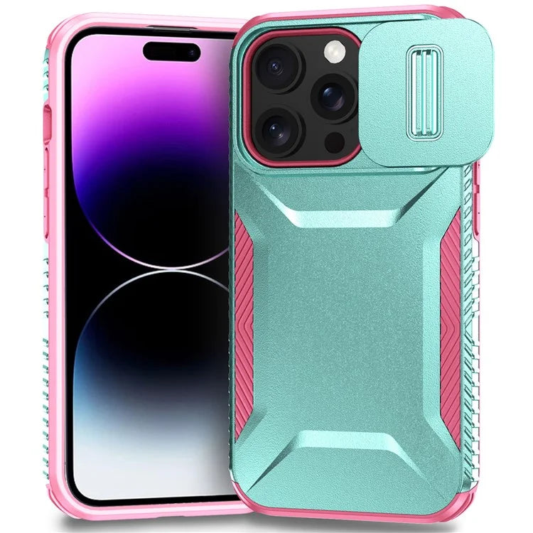 For iPhone 14 Pro Max Case Shockproof TPU+PC Camera Protection Phone Cover