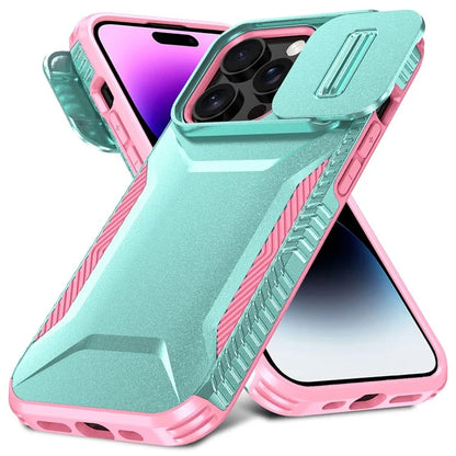 For iPhone 14 Pro Max Case Shockproof TPU+PC Camera Protection Phone Cover