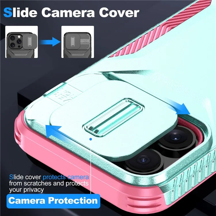 For iPhone 14 Pro Max Case Shockproof TPU+PC Camera Protection Phone Cover